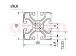Profil aluminiowy konstrukcyjny 40x40 Eco [8]