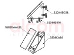 Zestaw kątownika 80x80 ZN linia X