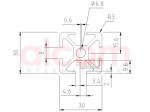 Profil aluminiowy konstrukcyjny 30x30 [8]