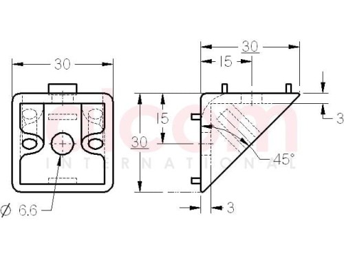 Kątownik 6 30 x 30 ZN