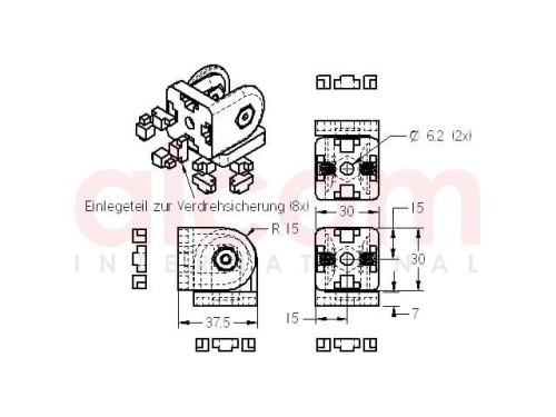 Przegub 6 30x30
