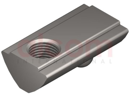 Wpust przesuwny M6 nierdzewny, z podcięciem, rowek 8