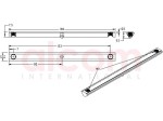 Wpust przesuwny z podcięciem 2x M8x160mm rowek 8