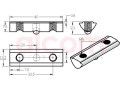 Wpust przesuwny z podcięciem 2x M6x40mm rowek 8