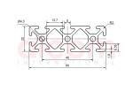 Profil aluminiowy konstrukcyjny 60x20 [5]