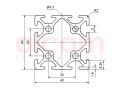 Profil aluminiowy konstrukcyjny 40x40 [5]