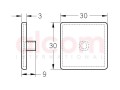 Zaślepka 8 30x30 szara | ALCOM
