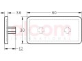 Zaślepka 8 60x30 szara | ALCOM
