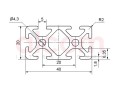 Profil aluminiowy konstrukcyjny 40x20 [5]