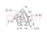 Profil 5 R20x40 45