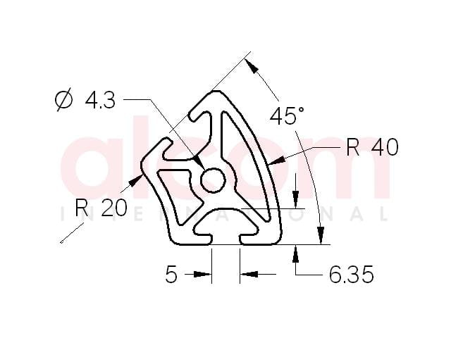 Profil 5 R20x40 45