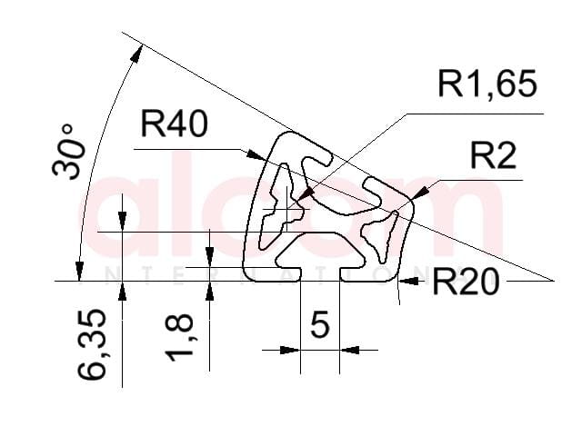 Profil 5 R20x40 30