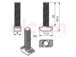 Śruba młoteczkowa M5x20