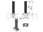 Śruba młoteczkowa M5x25