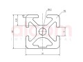 Profil aluminiowy konstrukcyjny 20x20 1N [5]