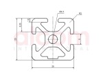 Profil aluminiowy konstrukcyjny 20x20 1N [5]