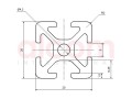 Profil aluminiowy konstrukcyjny 20x20 [5]