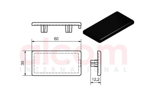 Zaślepka 60x30 Typ B| ALCOM