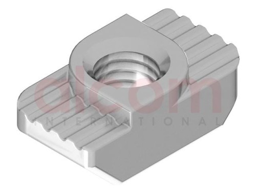 Nakrętka młoteczkowa M4 podcięcie 1,0mm rowek 6