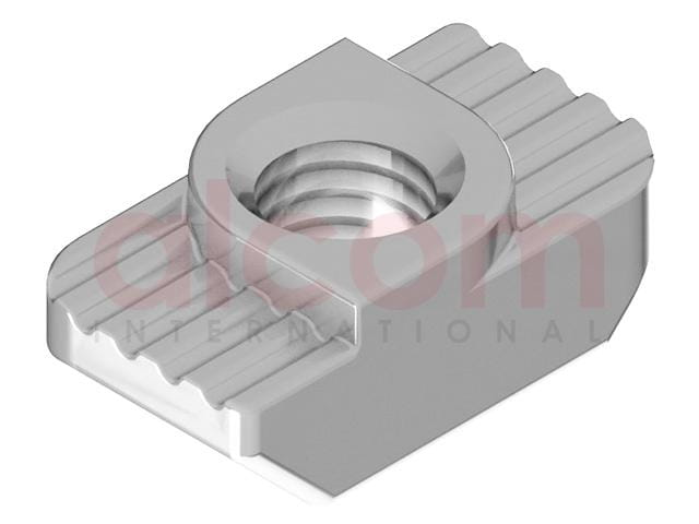 Nakrętka młoteczkowa M4 podcięcie 1,0mm rowek 6