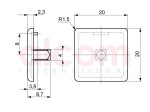 Zaślepka 6 20x20 TYP B | ALCOM