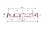 Profil aluminiowy konstrukcyjny 120x16 Eco [8]