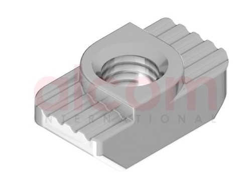Nakrętka młoteczkowa M3 podcięcie 1,0mm rowek 6