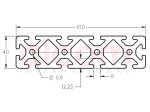 Profil aluminiowy konstrukcyjny 160x40 ciężki [8]