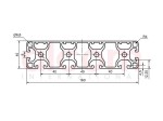 Profil aluminiowy konstrukcyjny 160x40 lekki 4N [8]