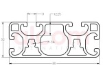 Profil aluminiowy konstrukcyjny 80x32 lekki [8]