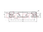 Profil aluminiowy konstrukcyjny 80x16 Eco [8]