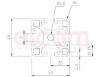 Profil aluminiowy konstrukcyjny 40x40 lekki [8]