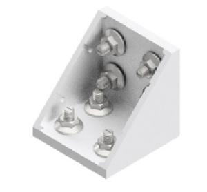 Kątownik 10 80x80 z zestawem mocującym