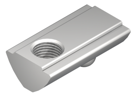 Wpust przesuwny z podcięciem, M6 rowek 8