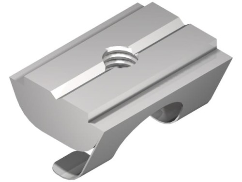 Wpust przesuwny M3 z blaszką sprężynującą rowek 8