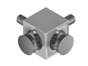 Łącznik węzłowy sześcienny 10 40x40 2D komplet