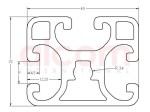 Profil aluminiowy konstrukcyjny 40x32 lekki [8]