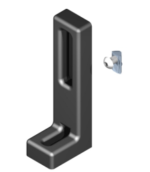 Stopka kątowa 8 bez regulacji komplet