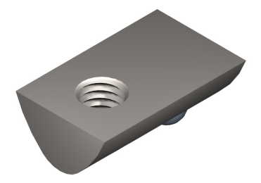 Wpust przesuwny M6 nierdzewny rowek 8