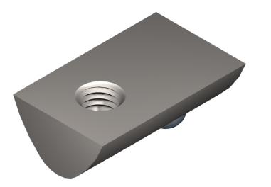 Wpust przesuwny M5 nierdzewny rowek 8