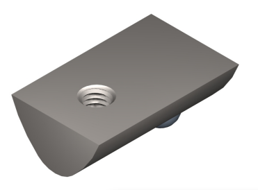 Wpust przesuwny  M4 nierdzewny rowek 8