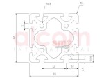 Profil aluminiowy konstrukcyjny 80x80 ciężki [8]