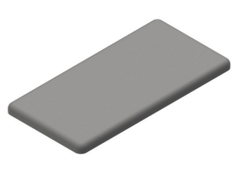 Zaślepka 10 80x40 szara| ALCOM