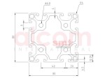 Profil aluminiowy konstrukcyjny 80x80 lekki [8]