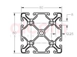 Profil aluminiowy konstrukcyjny 80x80 Eco [8]