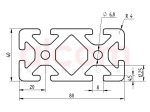 Profil aluminiowy konstrukcyjny 80x40 ciężki [8]