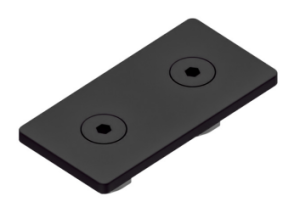 Płytka mocująca 45 czarna, komplet