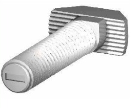 Śruba młoteczkowa M8x30