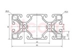 Profil aluminiowy konstrukcyjny 80x40 Eco [8]