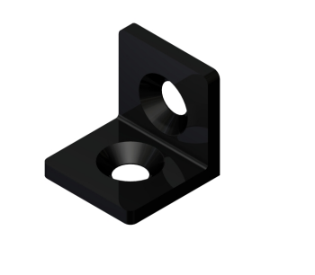 Kątownik 8 30 czarny